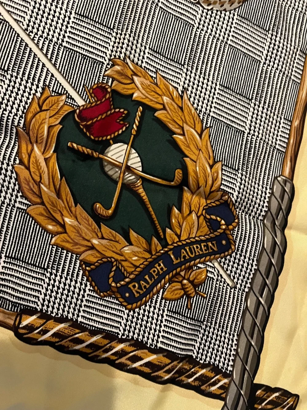 Ralph Lauren Vintage Silk Scarf - Golf